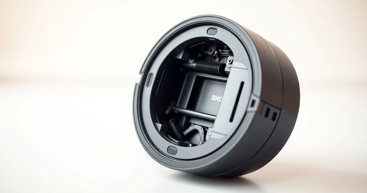 로봇청소기 내부 흡입 구조 클로즈업