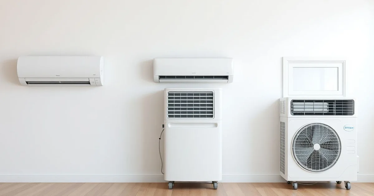 벽걸이 이동식 창문형 에어컨 종류 비교