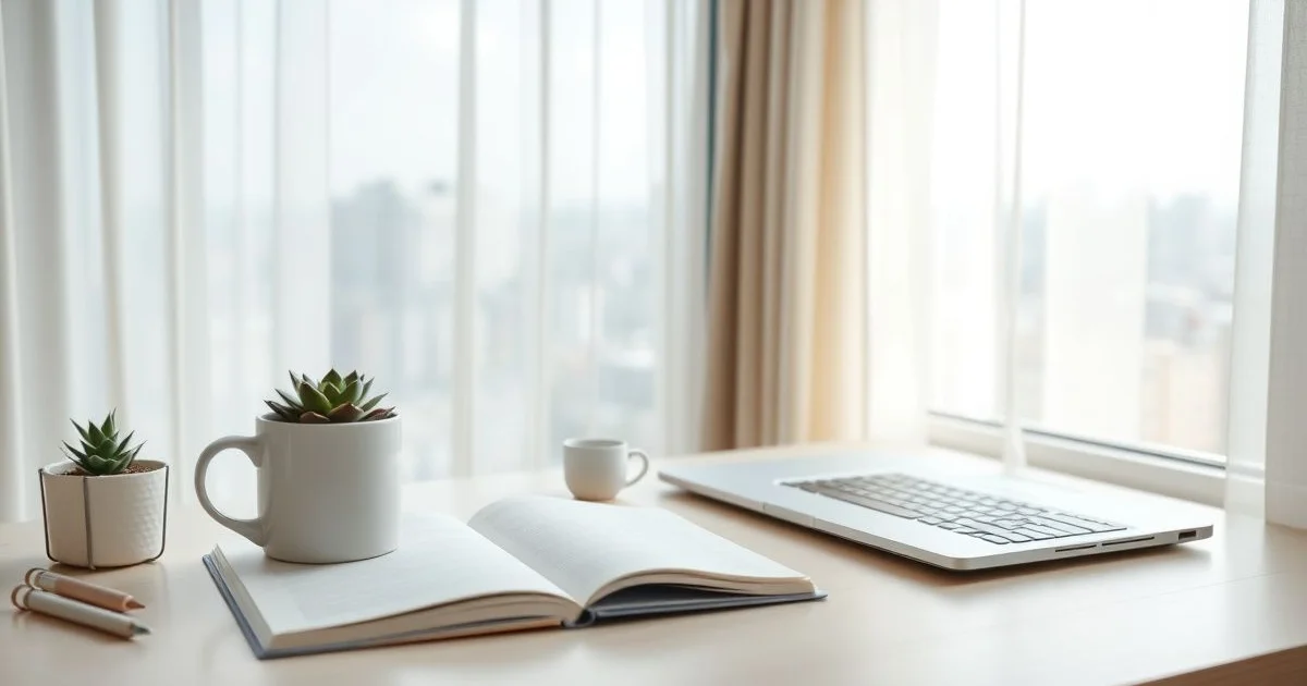 밝은 홈 데스크 온라인 발급 분위기