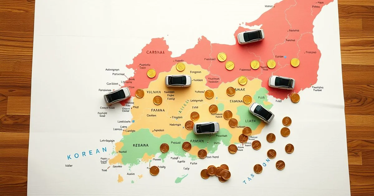 지자체별 지방보조금 차이 비교 이미지